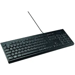 Kensington Tastatur KB100 Seiten EQ K63727DE schwarz