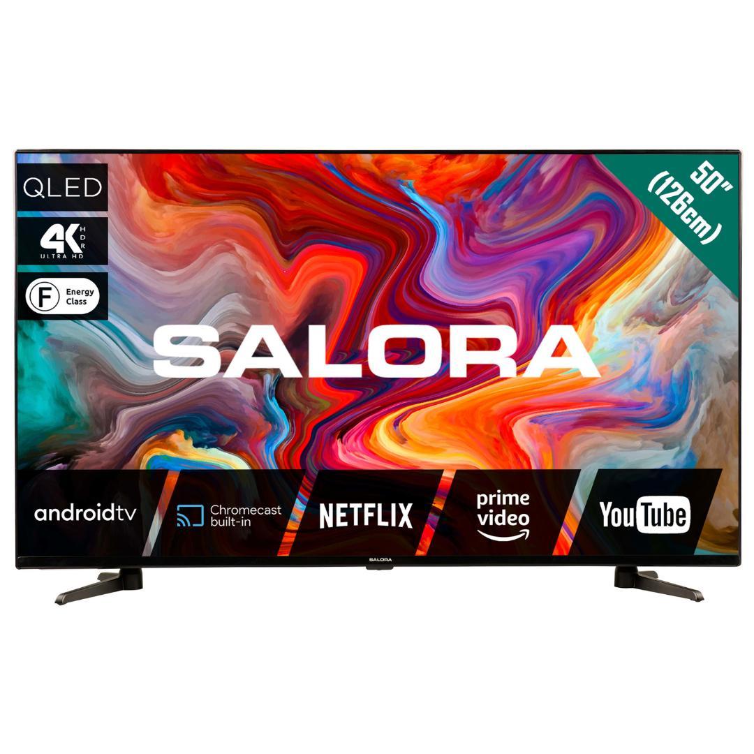 Salora QLEDTV series 50QLEDTV, 127 cm (50"), 3840 x 2160 Pixel, QLED, Smart-TV, WLAN, Schwarz