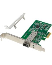 InLine Gigabit Netzwerkkarte 1x SFP Fiber 1Gb/s PCIe x1 inkl. LP Slotblech Zuverlässige Glasfaser-Netzwerkanbindung mit bis zu 1 Gb/s Unterstützt 1000BASE-SX/LX/BX für flexible Einsatzmöglichkeiten Leistungsstarker Intel WGI210CS Chipsatz optimale Stabili (51125N)
