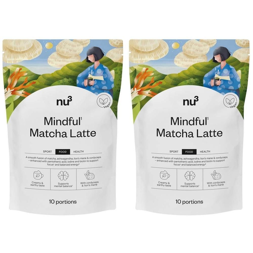 nu3 Mindful Matcha Latte x2 2x150 g Pulver