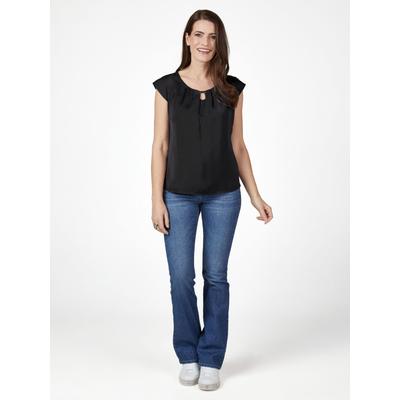 Blusentop "Hermann Lange Top", Damen, Gr. 48, schwarz, 100% Polyester, SELECT BY HERMANN LANGE, Blusen Blusentop