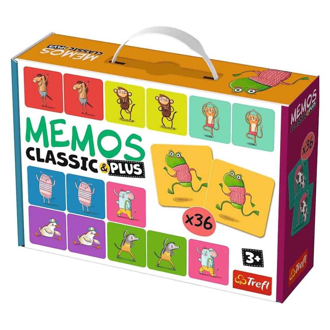 Trefl Memos classic & plus Movement and sound game 02271 (Deutsch, 1 - 4 Spieler) (02271 TREFL)