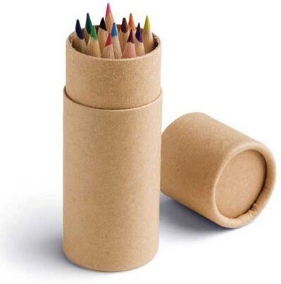 Matite colorate 6 pezzi con temperamatite , carta/plastica Personalizzate o neutre