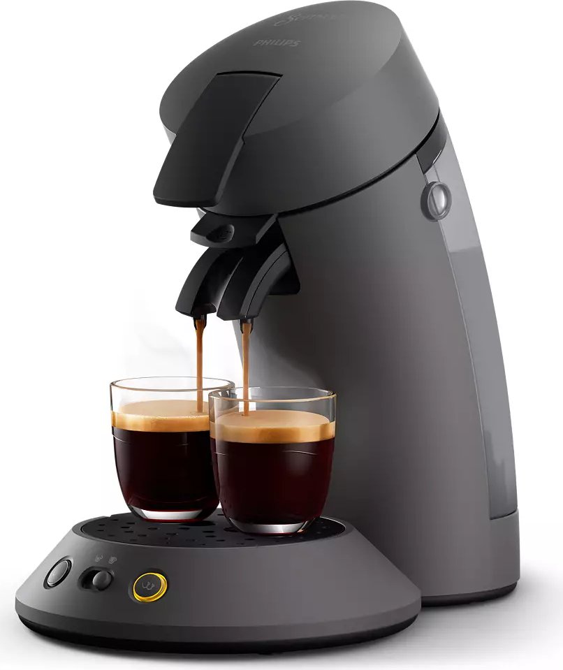 Philips CSA210/50 SENSEO Original Plus Kaffeepadmaschine, grau