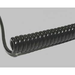 BKL Electronic 1506227 Spiralkabel Li12Y11Y 400 mm / 1600 mm 6 x 0.25 mm² + 6 x 0.25 mm² Schwarz 1 St.