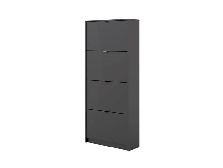 ebuy24 Schuhkipper schwarz, Schwarz, 70x162x24 cm, Garderobe, Schuhaufbewahrung, Schuhkipper