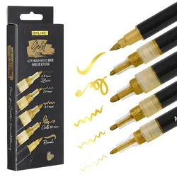ONLINE® Gold Lettering Acrylstifte-Set Gold