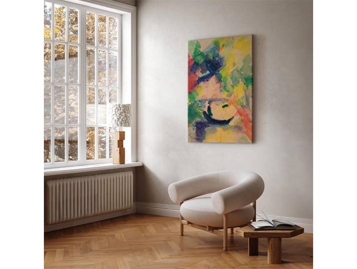 Toile Couple dans une barque Feutre Multicolore/Multicolore 40 x 60cm