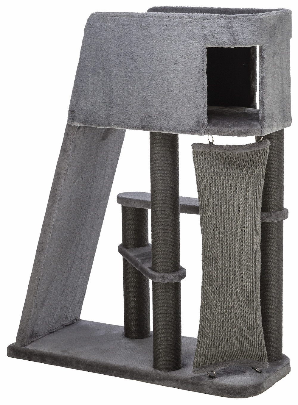 TRIXIEHEIMTIERBEDARF Kratzbaum Active, grau mit Kletterrampe 122 cm 16976295