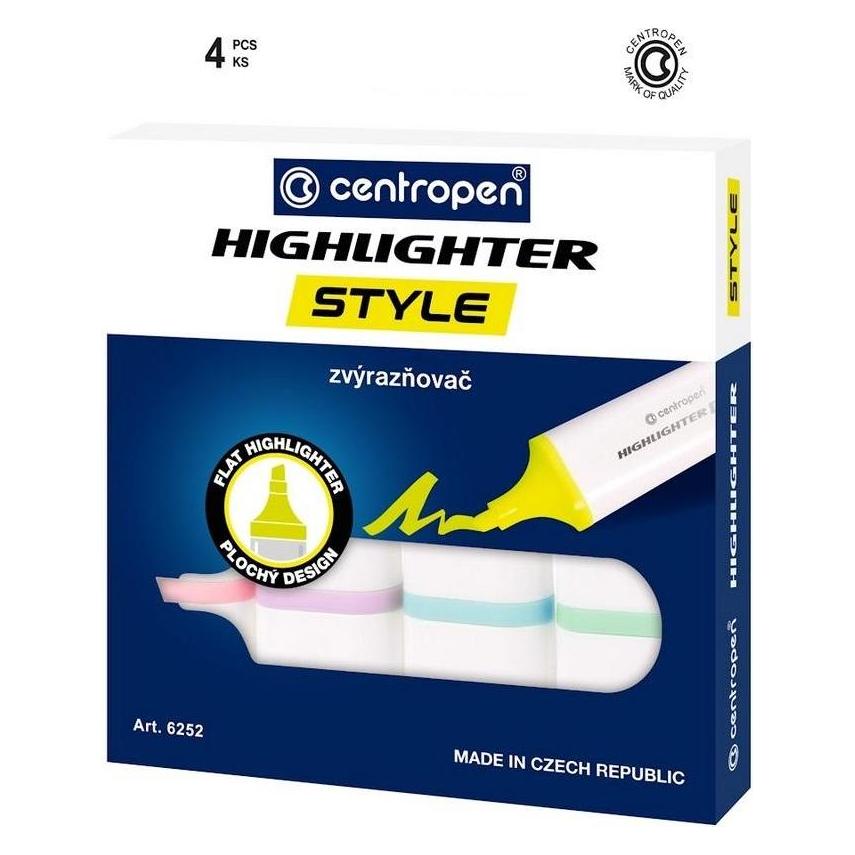 Centropen Textmarker weich 4 Farben (4x) (502718)
