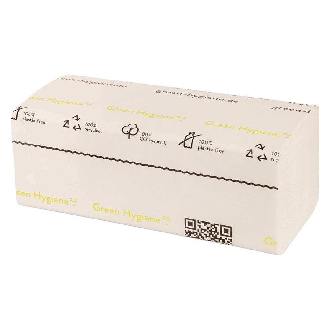 Huchtemeier Papier INGEBORG - Falthandtücher, N-Interfalz, 21x24cm, 3000 Blatt - 100% CO2- (1x) (INGEBORG)
