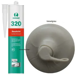 Ramsauer 320 Baudicht kieselgrau 1K Hybrid Dichtstoff 310ml Kartusche