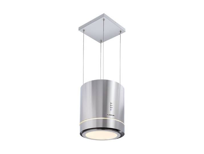 Klarstein Deckenhaube Tron Ambience Ambience Inselabzugshaube 38cm Umluft 540m³/h LED Edelstahl