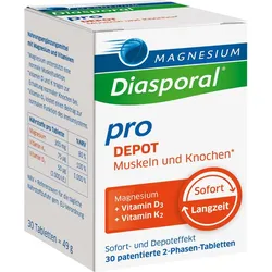 Magnesium Diasporal Pro+d3+k2 Depot Muskel+knochen 30 ST