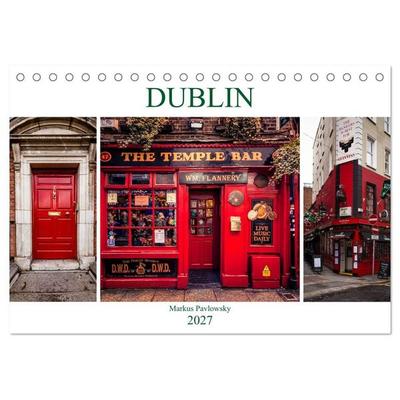 Dublin (Tischkalender 2027 DIN A5 quer), CALVENDO Monatskalender