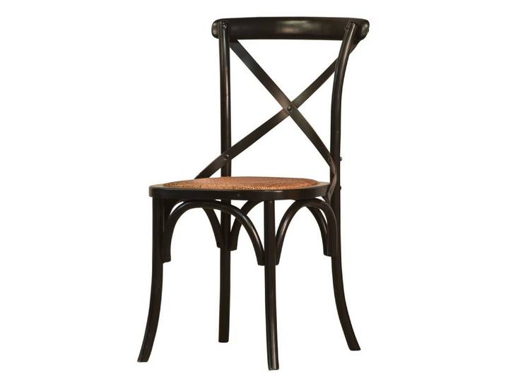 Kai Wiechmann 4-Fußstuhl Stuhl im Thonet-Stil Esszimmerstuhl Wiener Melange, Designklassiker, ohne Armlehnen, Wiener Geflecht, robust & bequem