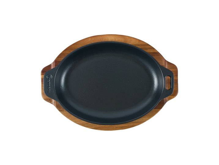 Victoria Victoria plat de service ovale en acacia 29,4x19 cm