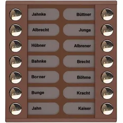 TCS Tür Control Audioaußenstation 2-reihig PET14-EB/04