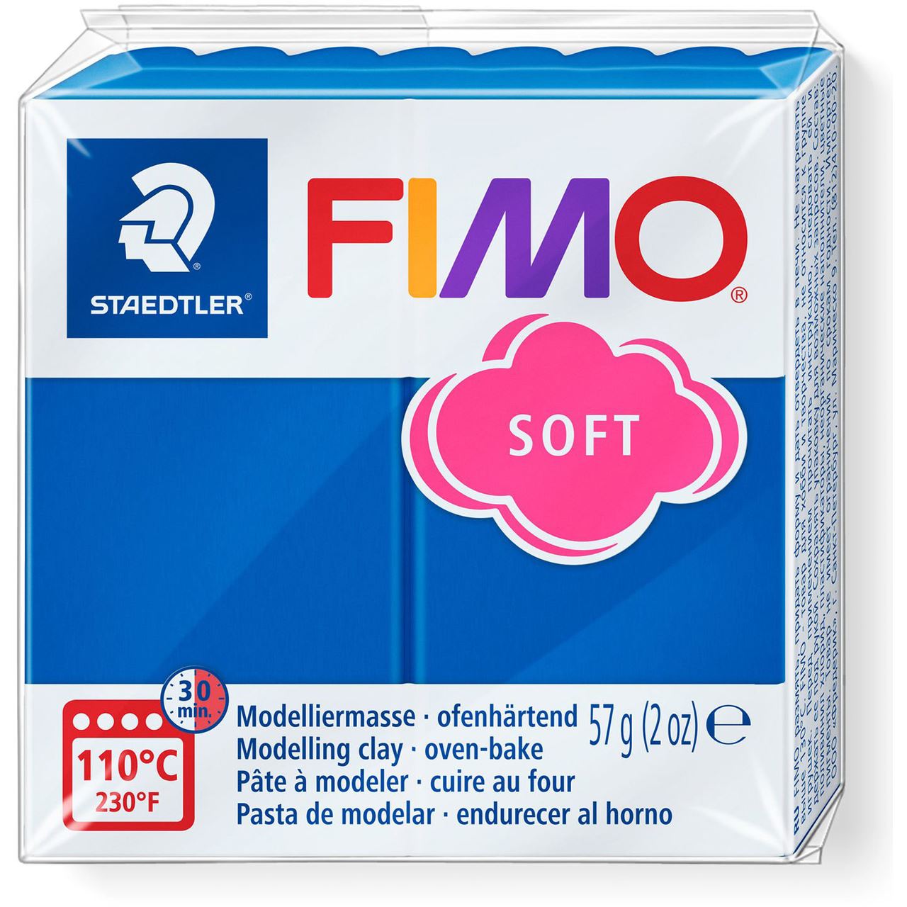 FIMO SOFT Modelliermasse, ofenhärtend, pazifikblau, 57 g