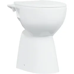 vidaXL Randloses WC 7 cm Extra Höhe Soft-Close Keramik Weiß
