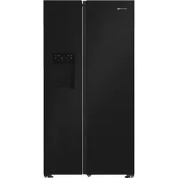 BAUKNECHT SBS IW D90 Black Side-by-Side (578 l, D, 1790 mm hoch, Edelstahloptik Schwarz)