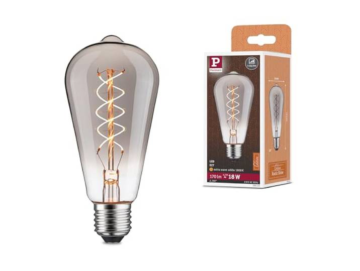 Paulmann 29243 Rustic Shine Standard 230V LED Kolben E27 170lm 4,2W 1800K dimmbar Rauchglas