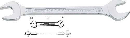 Doppelmaulschlüssel 450N 18x19mm L.221,2mm verchr.HAZET