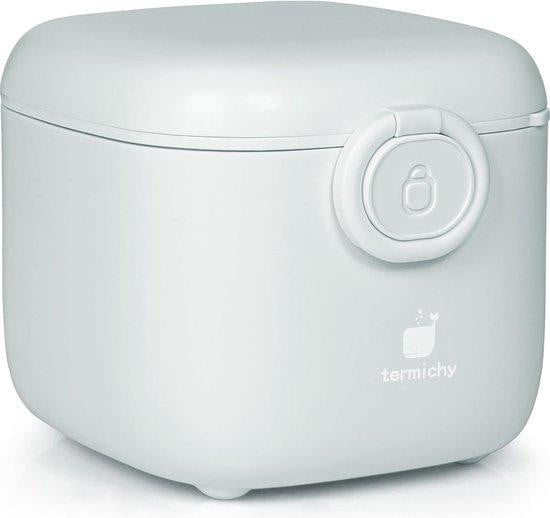 Famanu Groene container voor melkpoeder met lepel, 400 gram