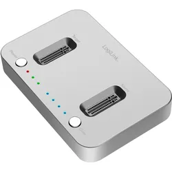LogiLink QP0033 (USB-C, 2 Ports), Dockingstation + USB Hub, Silber