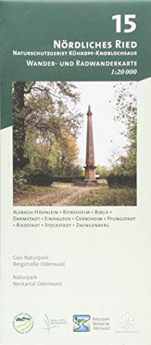 Geo-Naturpark Bergstraße-Odenwald - Blatt 15, Nördliches Ried - Naturschutzgebiet Kühkopf-Knoblochsaue: Wander- und Radwanderkarte 1:20.000. Mit Alsbach-Hähnlein, Biebesheim, Biblis, ... und Naturpark Neckartal-Odenwald) - Preis vom 09.10.2026 07:28:09 h