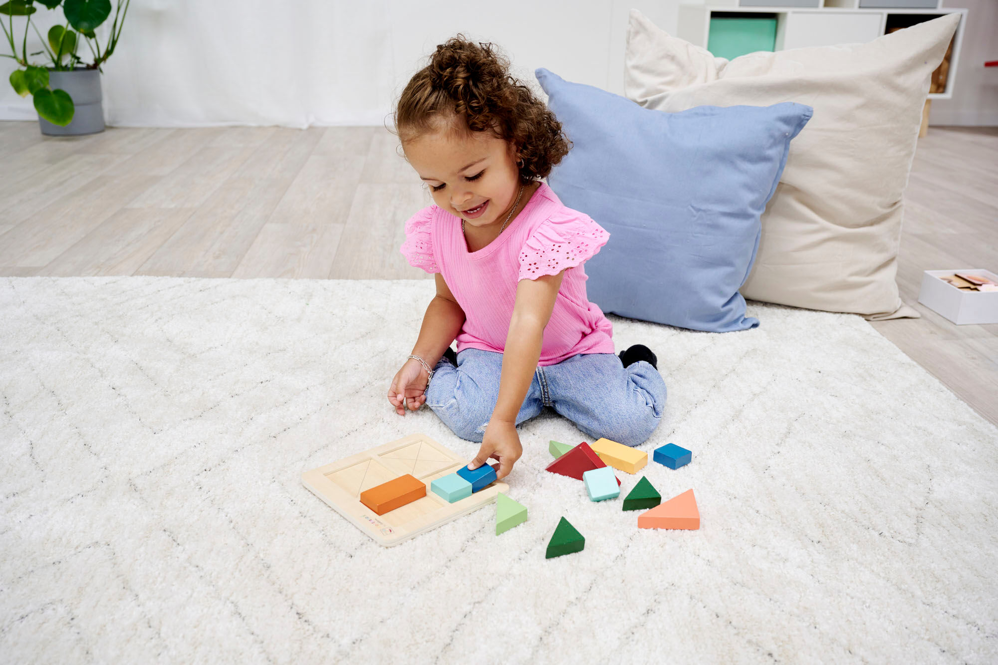 Puzzle EICHHORN "Montessori Formenpuzzle", bunt, Puzzles, Kinder, Holz