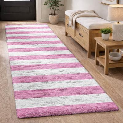 Addison Rugs Premium Washable Super Soft Harbor Stripe Dream Shag Rug