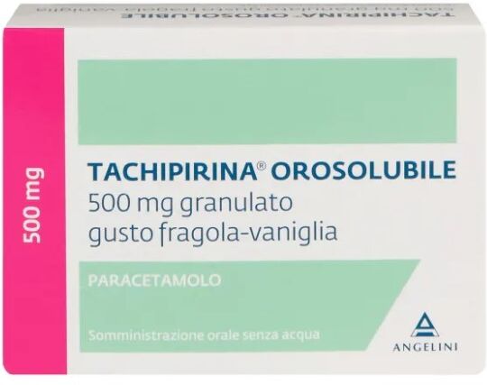 Tachipirina 500 mg 12 Bustine Gusto Fragola e Vaniglia