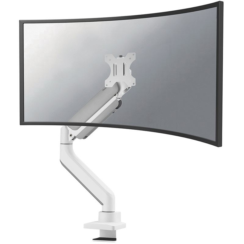 Neomounts by Newstar Desk Mount 1 Ultra Wide Curved screen top fix clamp & grommet weiß