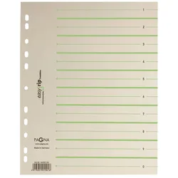PAGNA Easy Rip Trennblätter 225 g/m2 chamois/grün