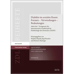 Dialekte im sozialen Raum: Formen - Verwendungen - Bedeutungen, Schulbücher von Stephan Elspass, Marlene Hartinger, Jürg Fleischer