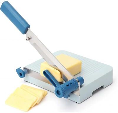 YUN Ergonomic Manual Cheese Slicer for Arthritis & Weak Hands - Adjustable Heavy Duty Food Cutter