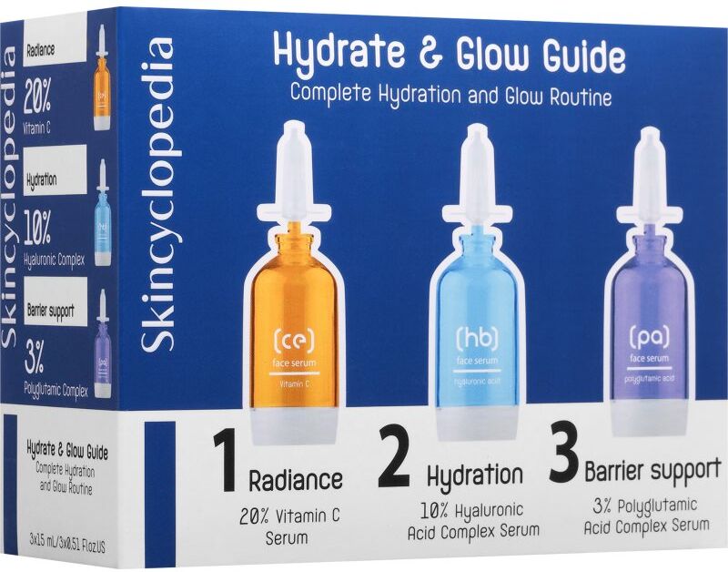 Skincyclopedia Hydrate & Glow Guide intense hydration set