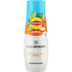 Sodastream Sirup Lipton Ice Tea Pfirsich, zuckerfrei, Getränkesirup für ca. 9 Liter Fertiggetränk, 440 ml