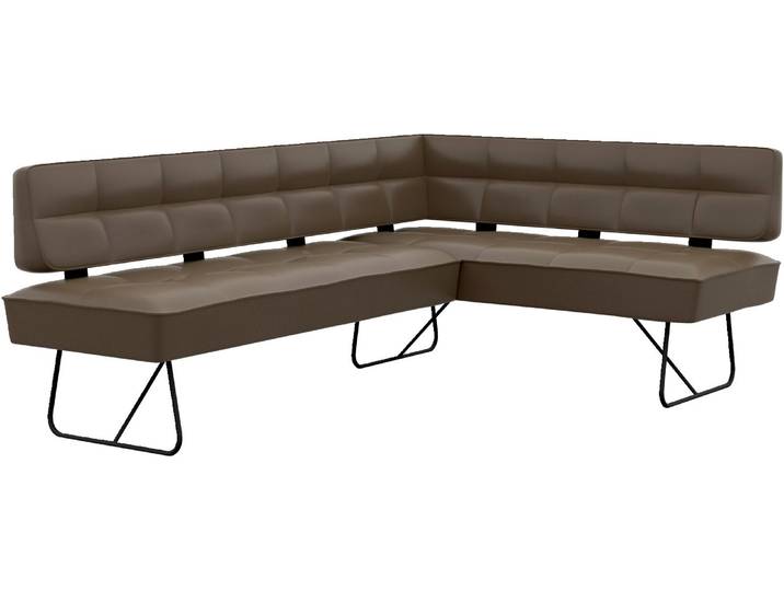Moderano Eckbank MARS, grau, Leder