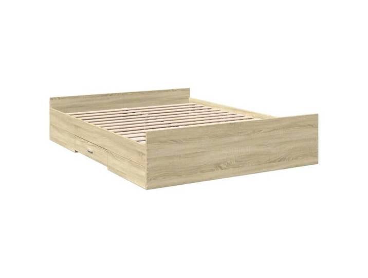VIDAXL(8250)Structure de lit avec tiroirs sans matelas chêne sonoma 160x200 cm Lit double classique - pour adulte