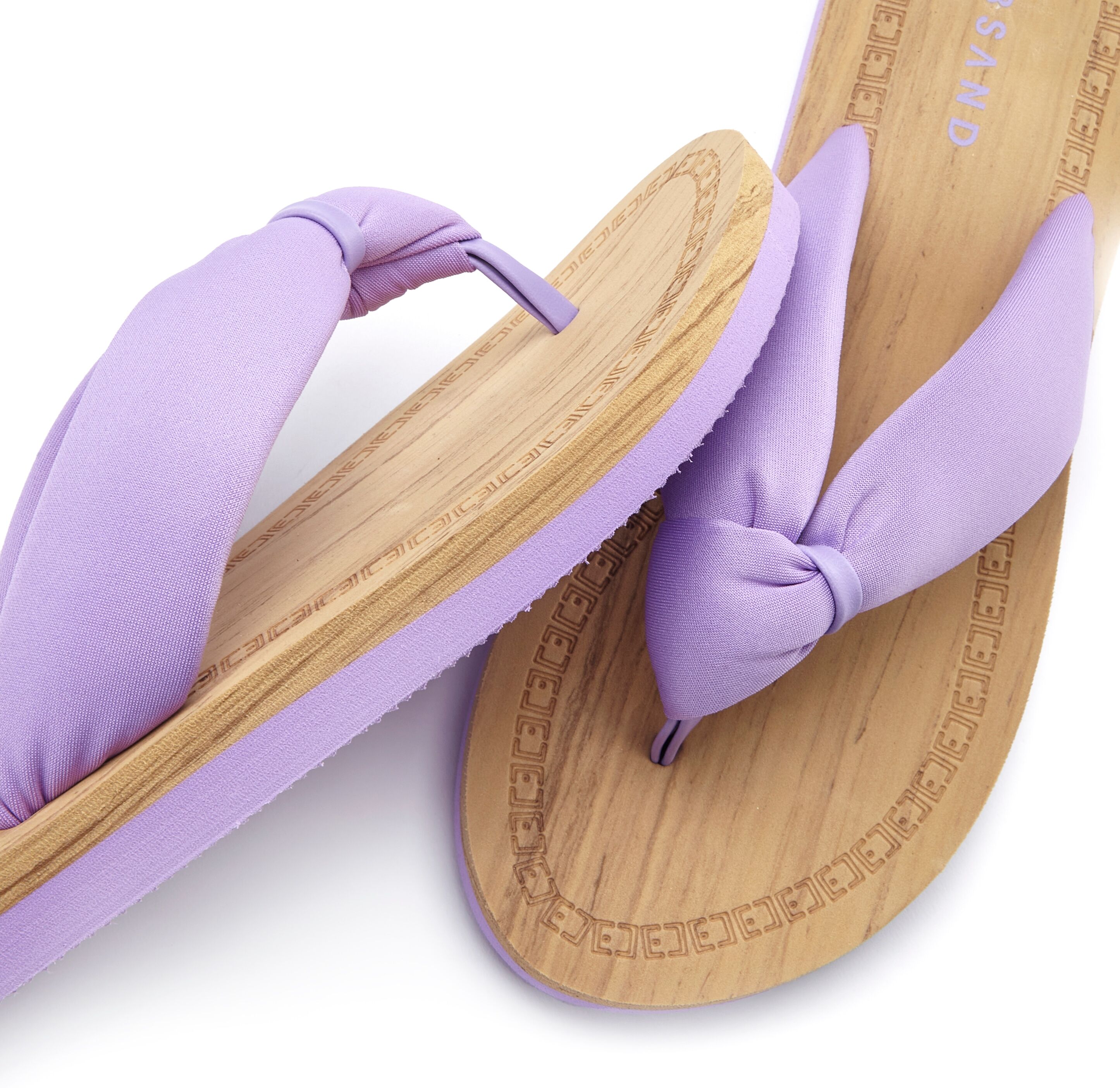 Badezehentrenner ELBSAND "Sandale,Badelatsche,Flip Flop,Mule, Pantolette,Badeschuhe,Sommerschuhe", Damen, Gr. 44, Textil, lila (flieder), Obermaterial: 100% Textilmaterial. Decksohle: 100% Synthetik. Futter: 100% Textilmaterial. Laufsohle: 100% Synthetik,