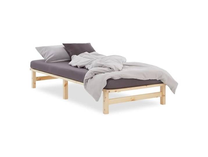 Homestyle4u Holzbett 100x200 Bettgestell mit Lattenrost Natur Bett Holz Unbehandelt Kiefer Massivholzbett Artikel 2800