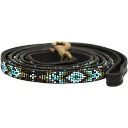 Kampuni Hundeline Terese turkis micro, 150x1,2 cm (Hund, Spazieren), Halsband + Leine