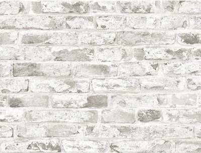 Harry & Grace Faux Rustic Brick Peel and Stick Natural Wall Backdrop Panel