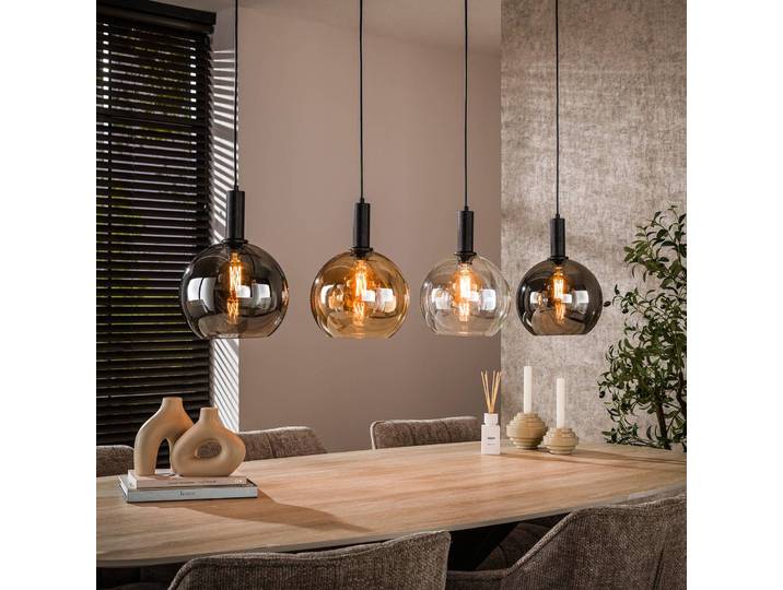 ZIJLSTRA Glas Hängelampe Sfera Tricolore, dimmbar, Multicolour, für Wohn- / Esszimmer, Glas, Skandinavisch, Pendelleuchte