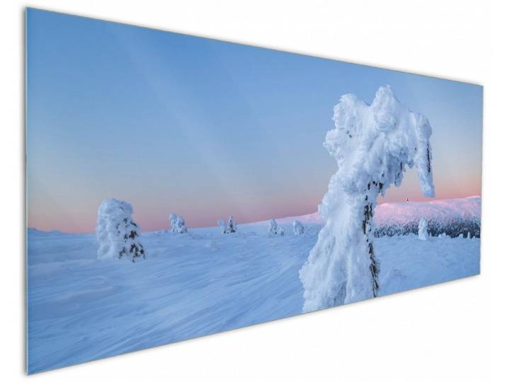 Wallario Küchenrückwand Schneeskulptur, (1-tlg)