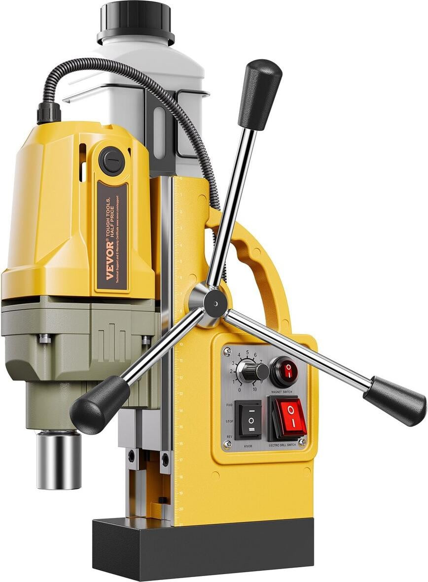 VEVOR Magnetische boormachine, 1200W, 2810 lbf, boordiameter 1,6 inch, geel