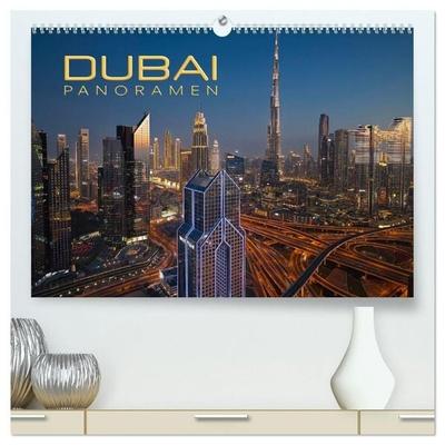 Dubai Panoramen (hochwertiger Premium Wandkalender 2027 DIN A2 quer), Kunstdruck in Hochglanz