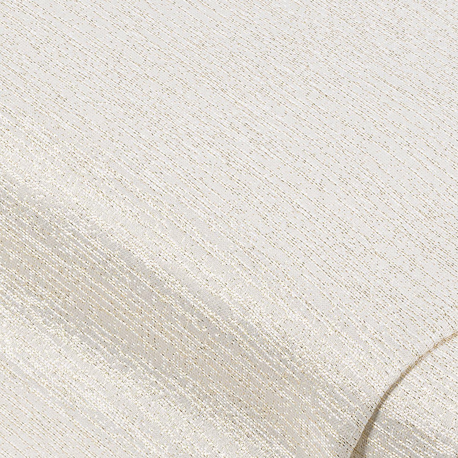 Dekostoff mit Glitzer, natur/gold